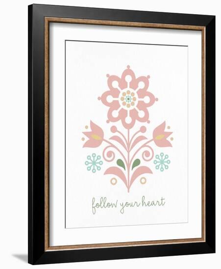 Folk Flower 1-Kimberly Allen-Framed Art Print