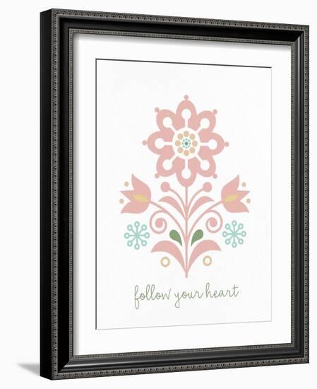 Folk Flower 1-Kimberly Allen-Framed Art Print