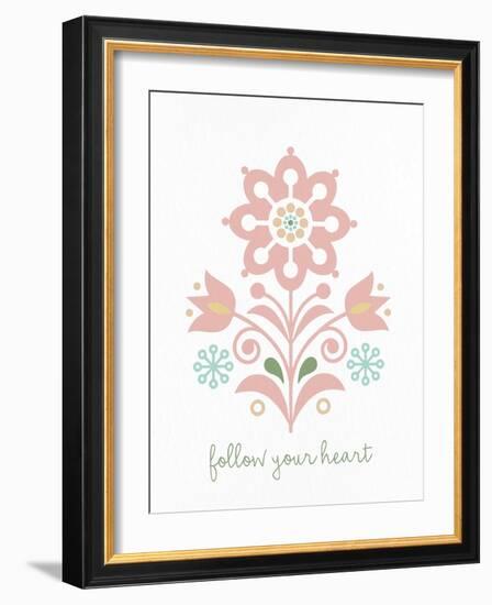 Folk Flower 1-Kimberly Allen-Framed Art Print