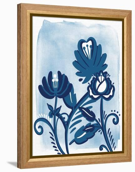Folk Flower 1-Allen Kimberly-Framed Stretched Canvas