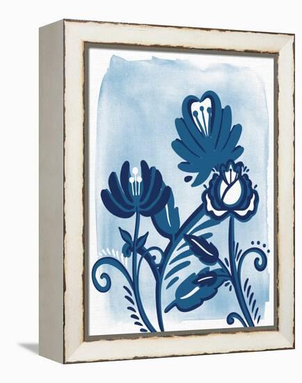 Folk Flower 1-Allen Kimberly-Framed Stretched Canvas