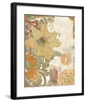 Folk Flower I-Ken Hurd-Framed Art Print