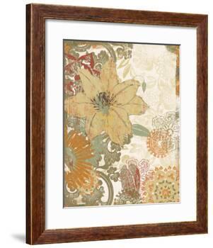 Folk Flower I-Ken Hurd-Framed Art Print