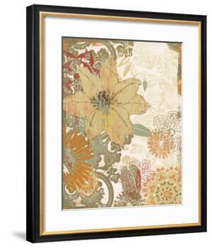 Folk Flower I-Ken Hurd-Framed Art Print