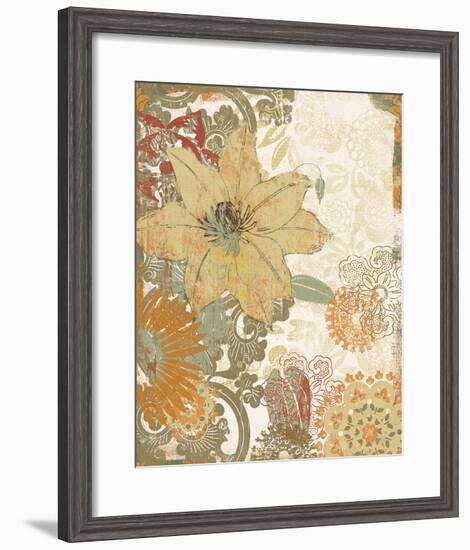 Folk Flower I-Ken Hurd-Framed Art Print