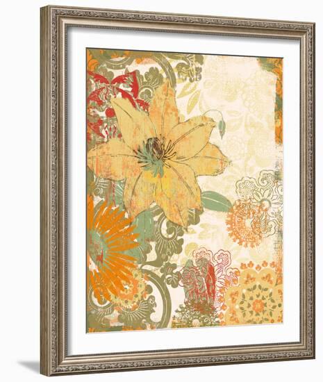 Folk Flower I-Ken Hurd-Framed Giclee Print