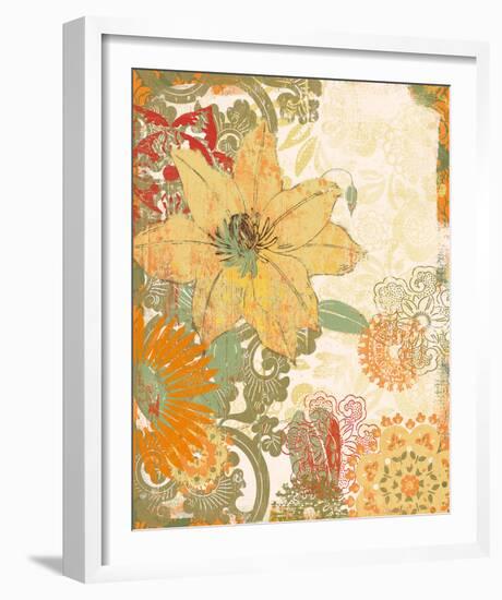 Folk Flower I-Ken Hurd-Framed Giclee Print