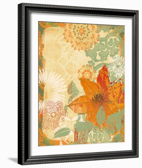 Folk Flower II-Ken Hurd-Framed Giclee Print