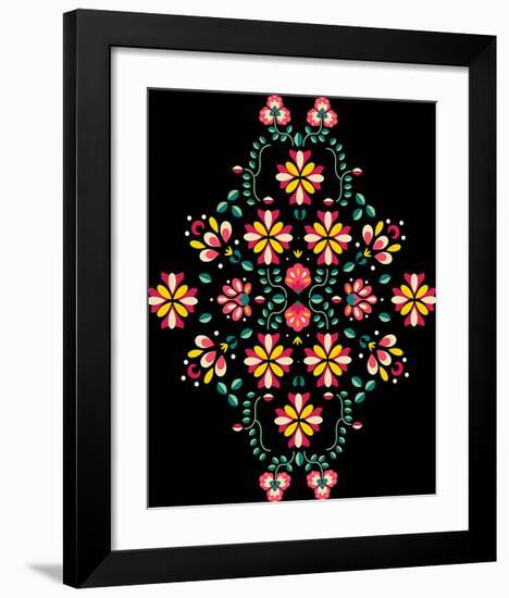 Folk Flowers I-Myriam Tebbakha-Framed Giclee Print