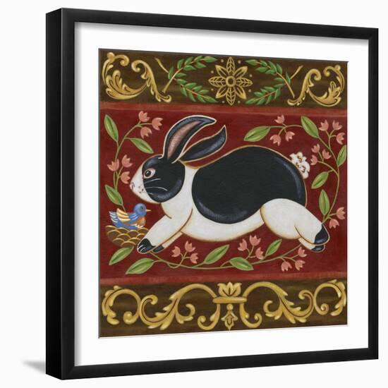 Folk Rabbit I-Vision Studio-Framed Art Print