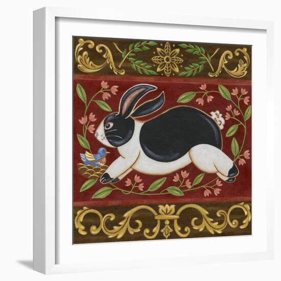 Folk Rabbit I-Vision Studio-Framed Art Print