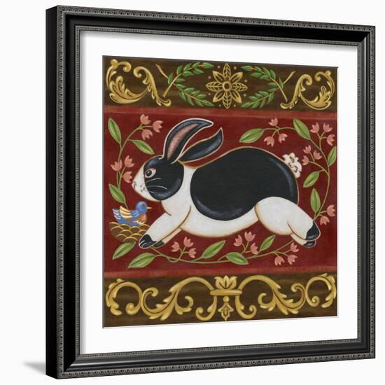 Folk Rabbit I-Vision Studio-Framed Art Print