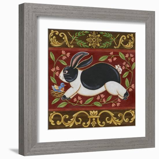 Folk Rabbit I-Vision Studio-Framed Art Print