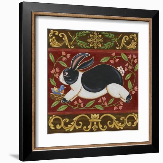 Folk Rabbit I-Vision Studio-Framed Art Print