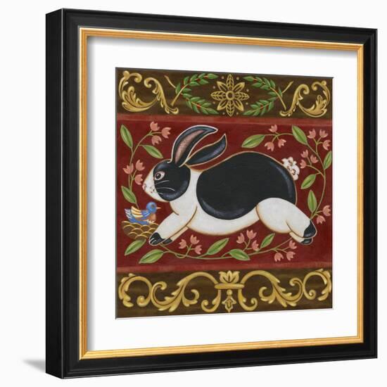 Folk Rabbit I-Vision Studio-Framed Art Print