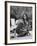 Folk Singer Joan Baez on the Beach with Guitar Near Her Home-Ralph Crane-Framed Premium Photographic Print