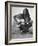 Folk Singer Joan Baez Strumming Her Guitar on the Beach Near Her Home-Ralph Crane-Framed Premium Photographic Print