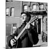 Folk Singer Woody Guthrie in Nyc-null-Mounted Premium Photographic Print