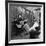 Folk Singer Woody Guthrie Palying His Guitar While Getting a Shoeshine-null-Framed Premium Photographic Print