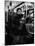 Folk Singer Woody Guthrie Singing Aboard a Subway Train-null-Mounted Premium Photographic Print