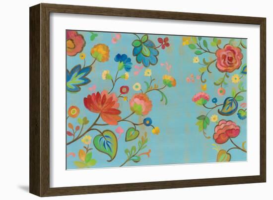 Folk Song Floral-Silvia Vassileva-Framed Art Print