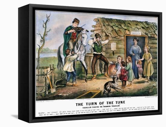 Folk Tradition, 1870-Currier & Ives-Framed Premier Image Canvas