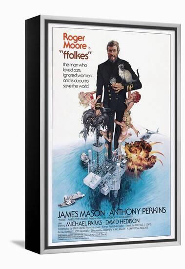 Folkes, (aka North Sea Hijack), Roger Moore, 1979-null-Framed Stretched Canvas