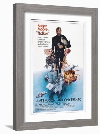 Folkes, (aka North Sea Hijack), Roger Moore, 1979-null-Framed Art Print