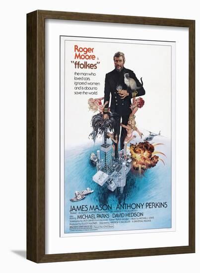 Folkes, (aka North Sea Hijack), Roger Moore, 1979-null-Framed Art Print