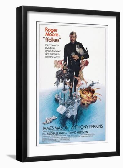 Folkes, (aka North Sea Hijack), Roger Moore, 1979-null-Framed Art Print