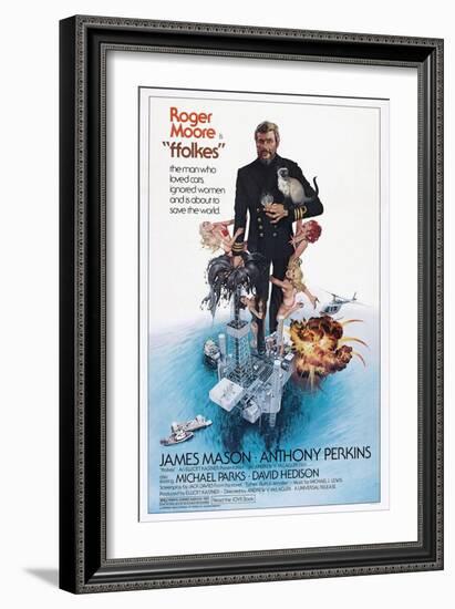 Folkes, (aka North Sea Hijack), Roger Moore, 1979-null-Framed Art Print