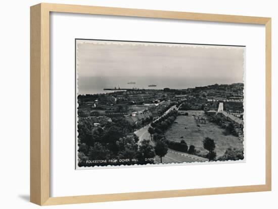 'Folkestone from Dover Hill', late 19th-early 20th century-Unknown-Framed Giclee Print