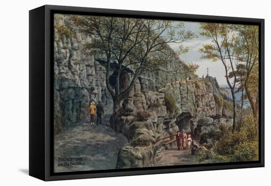 Folkestone, the Zig Zag Walk-Alfred Robert Quinton-Framed Premier Image Canvas