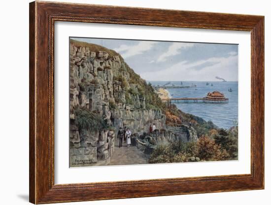 Folkestone, Zig Zag Path and Pier-Alfred Robert Quinton-Framed Giclee Print