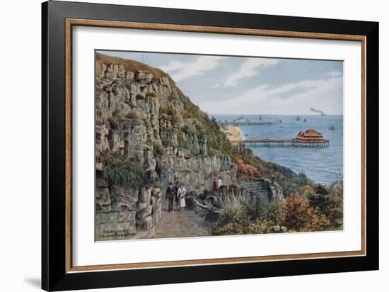 Folkestone, Zig Zag Path and Pier-Alfred Robert Quinton-Framed Giclee Print