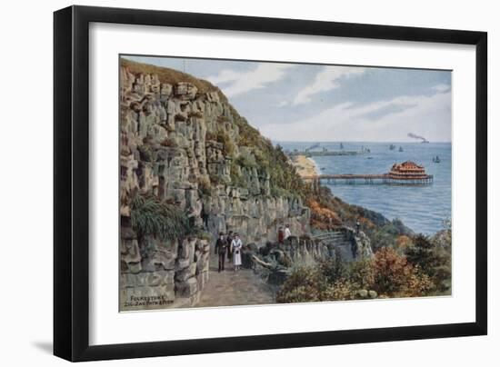 Folkestone, Zig Zag Path and Pier-Alfred Robert Quinton-Framed Giclee Print