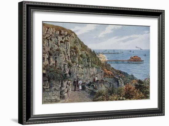 Folkestone, Zig Zag Path and Pier-Alfred Robert Quinton-Framed Giclee Print