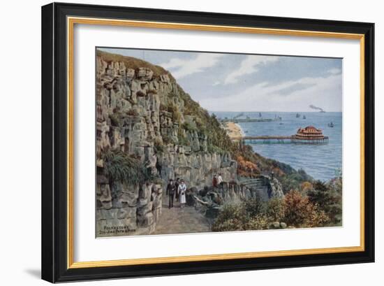 Folkestone, Zig Zag Path and Pier-Alfred Robert Quinton-Framed Giclee Print