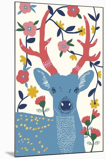 Folklore Deer-Emilie Ramon-Mounted Giclee Print