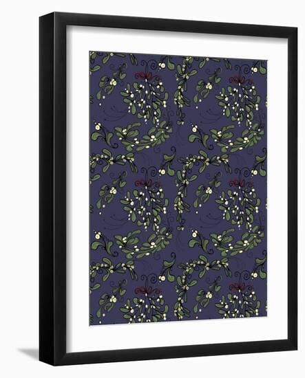 Folklore Mistletoe Repeat-Cyndi Lou-Framed Giclee Print