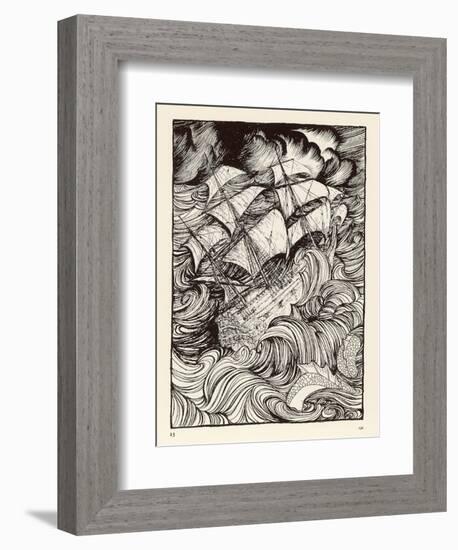 Folklore, Sea Serpent-Arthur Rackham-Framed Photographic Print