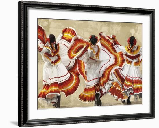 Folkloric Latin Dancers-Mark Chandon-Framed Giclee Print