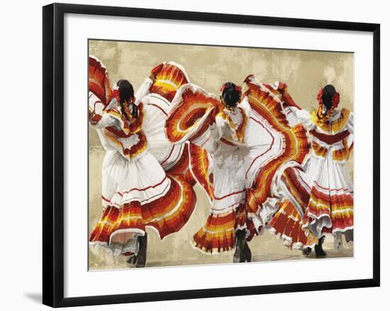 Folkloric Latin Dancers-Mark Chandon-Framed Giclee Print