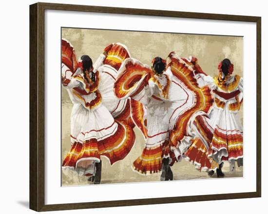 Folkloric Latin Dancers-Mark Chandon-Framed Giclee Print