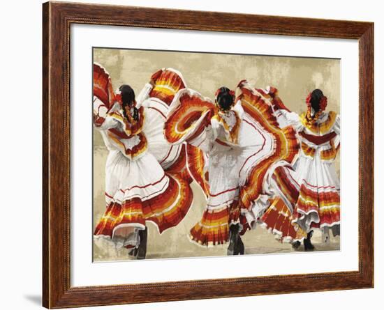 Folkloric Latin Dancers-Mark Chandon-Framed Giclee Print