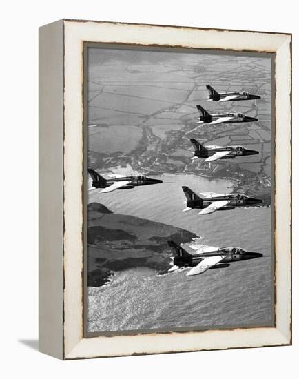 Folland Gnat Was Introduced to the Press at the RAF Valley Station-null-Framed Premier Image Canvas