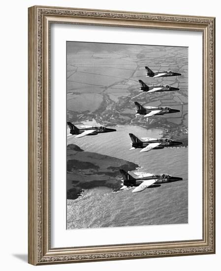 Folland Gnat Was Introduced to the Press at the RAF Valley Station-null-Framed Photographic Print