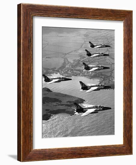 Folland Gnat Was Introduced to the Press at the RAF Valley Station-null-Framed Photographic Print