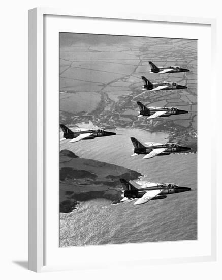 Folland Gnat Was Introduced to the Press at the RAF Valley Station-null-Framed Photographic Print