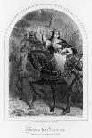 Eleanor of Aquitaine (Or of Guyenne) Rides East with Her Husband Louis VII-Follet-Art Print